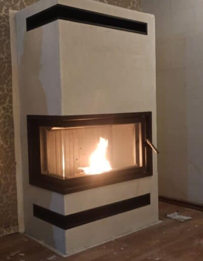 zabudowa kominka narożnego